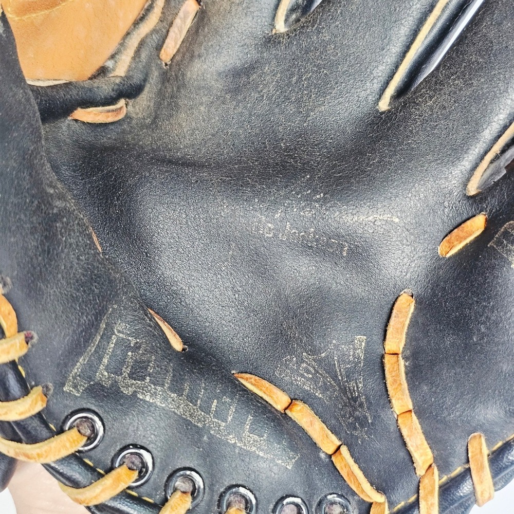 Youth Franklin Pro-Tamer 4601 Baseball Glove‎ Black Tan Leather Basket Web RHT - Picture 4 of 10